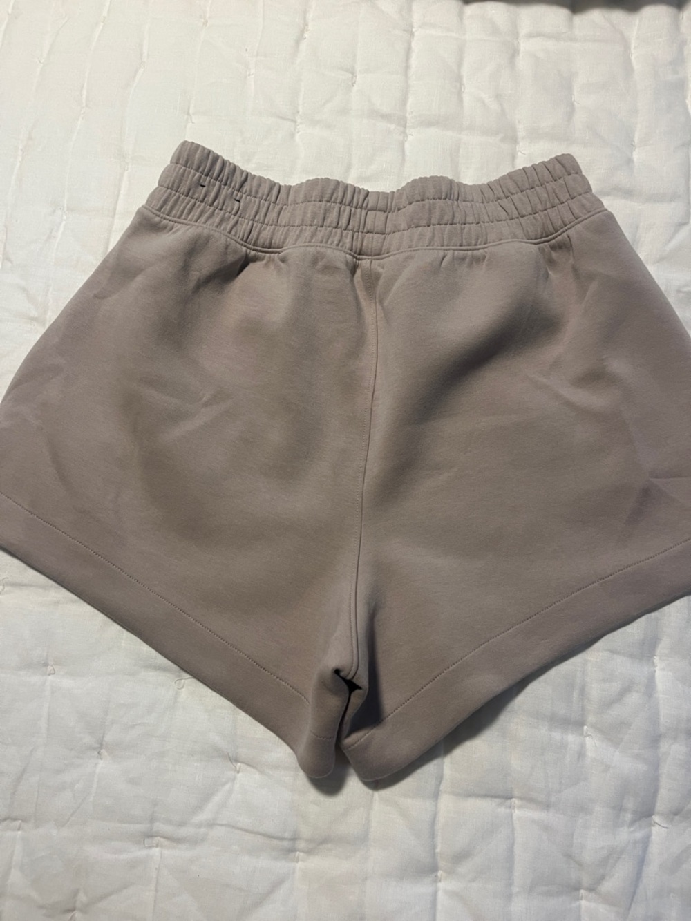 Abercrombie & Fitch Taupe High-Rise Elastic-Waist Athletic Shorts - Picture 2 of 5